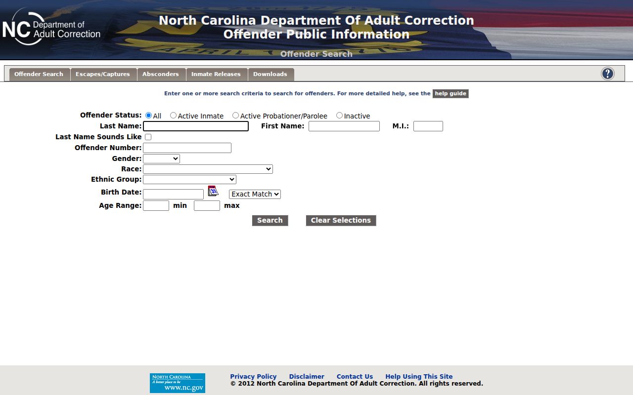 Watauga County criminal history state offender search