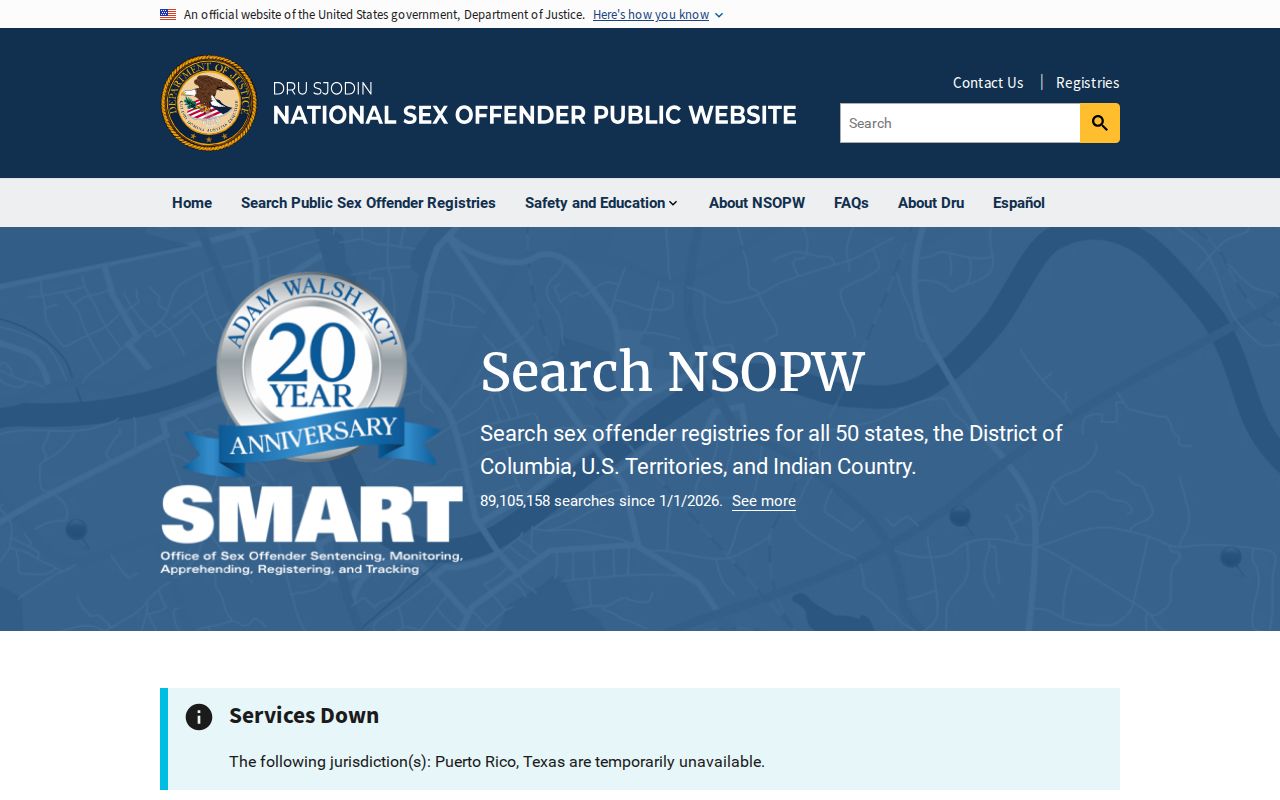 National search supporting Watauga County sex offender checks